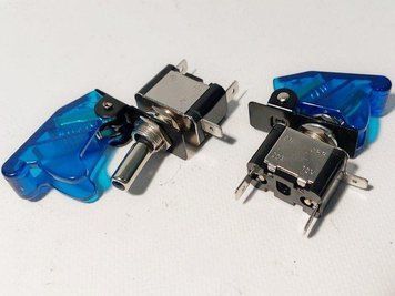 Тумблер с подсветкой и синей крышкой 1021 BLUE