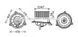 Вентилятор обігрівача салону Ford Connect 1,8DI-TDCI 02>, Mondeo III man AC AVA AVA COOLING FD8495 96419-10 фото 2