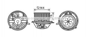 Вентилятор обігрівача салону BMW 3E90 X1E84 X3F25 X4F26 AVA AVA COOLING 'BW8454 111774-40 фото