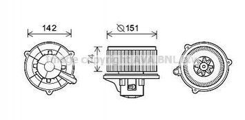 Вентилятор обігрівача салону Kia Rio (00-05) 1.3i 1.5i AVA AVA COOLING 'KA8224 112029-10 фото
