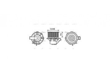 Вентилятор обігрівача салону MB Sprinter 06>, VW Crafter 06> AC- AVA AVA COOLING MS8647 98155-10 фото
