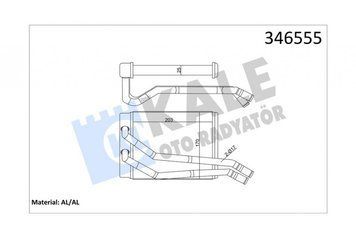 Радіатор обігрівача Hyundai Santa Fe I OTO RADYATOR Kale '346555