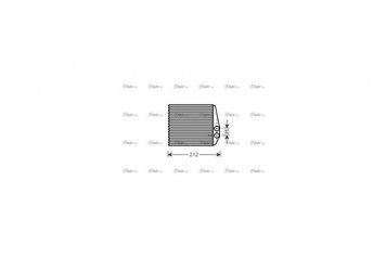 Радиатор отопителя салона Opel Combo 1,3D 1,4 1,6i 1,7D 04> AVA COOLING OLA6354